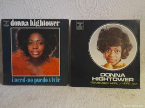Discos de vinil: DONNA HIGHTOWER Lote 2 singles 1974 como NUEVOS Ver más en fotos, condiciones venta y gastos de envi